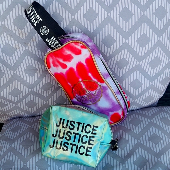 Justice: 2 Back🎒pack Pouches - Picture 1 of 8